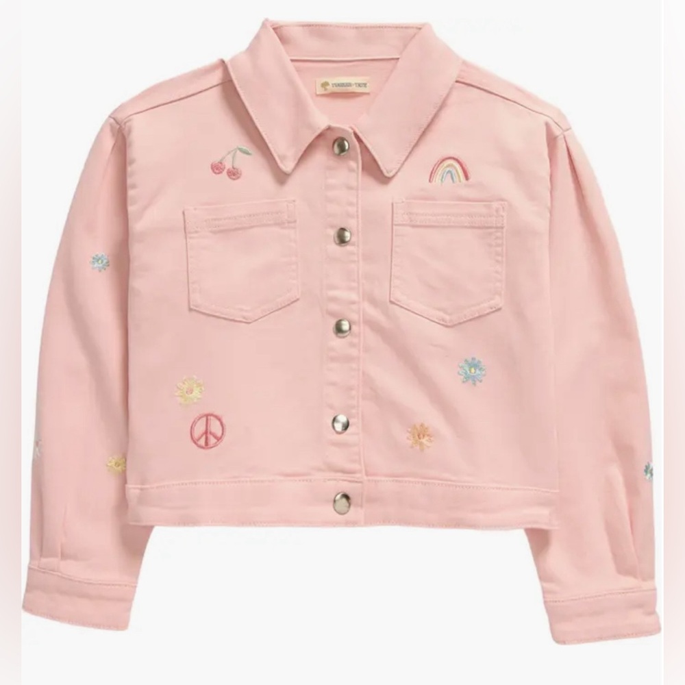 Tucker + Tate Kids' Embroidered Stretch Denim Jacket, NWT